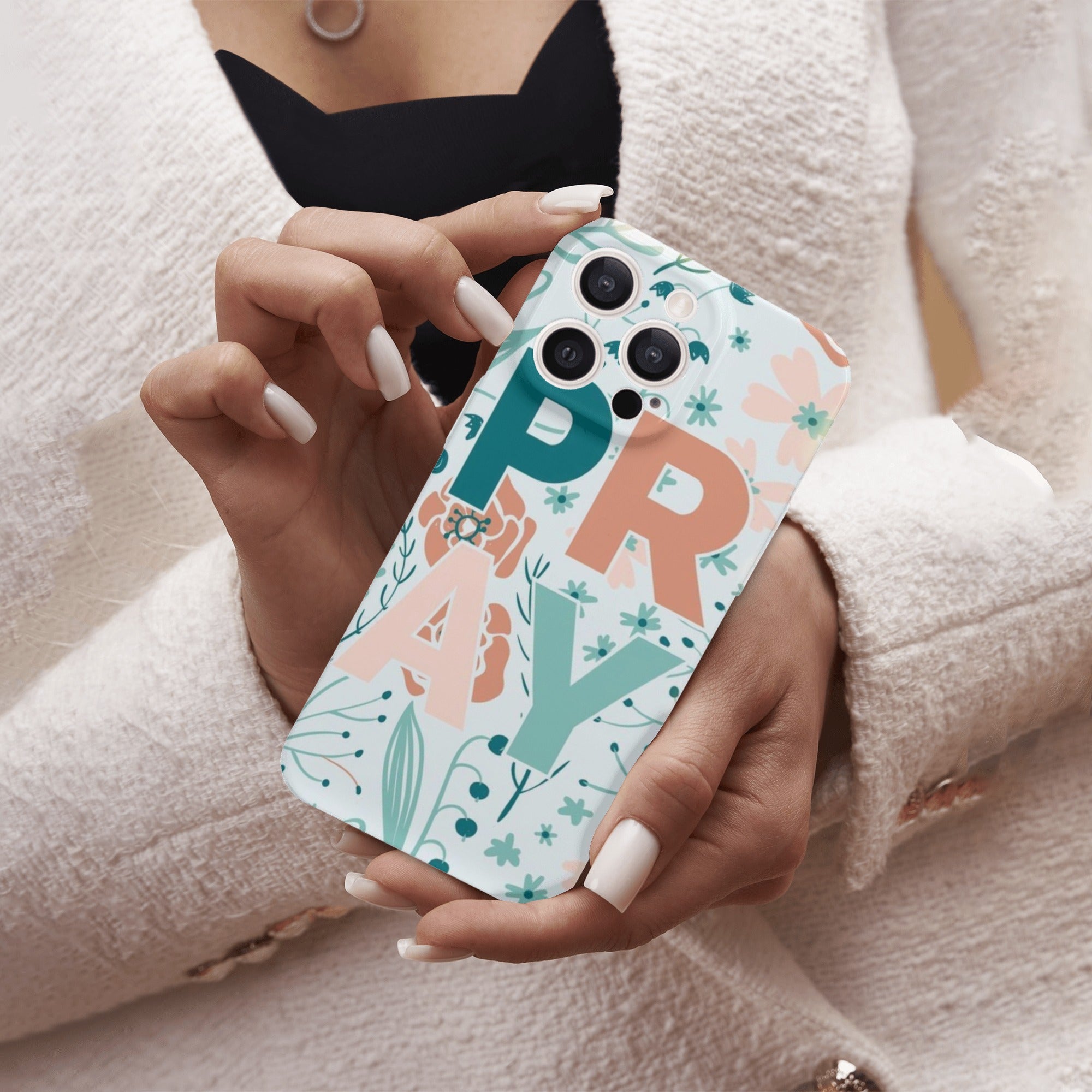 PRAY Phone Case, Christian Phone Case, Bible Verse Phone Case, Religious Gift, PCLAF03
